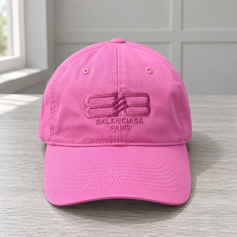 Balenciaga Pink BB Logo Cap
